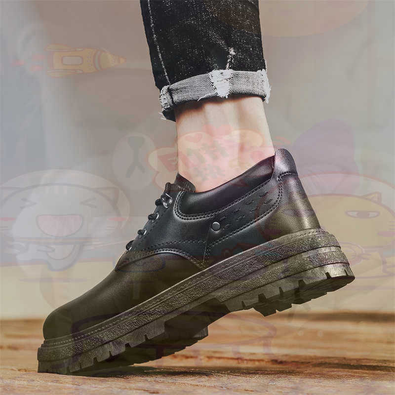 Mens Grooming Kit Luxury - Dark Natural Leather Fashion Trainers Tennis