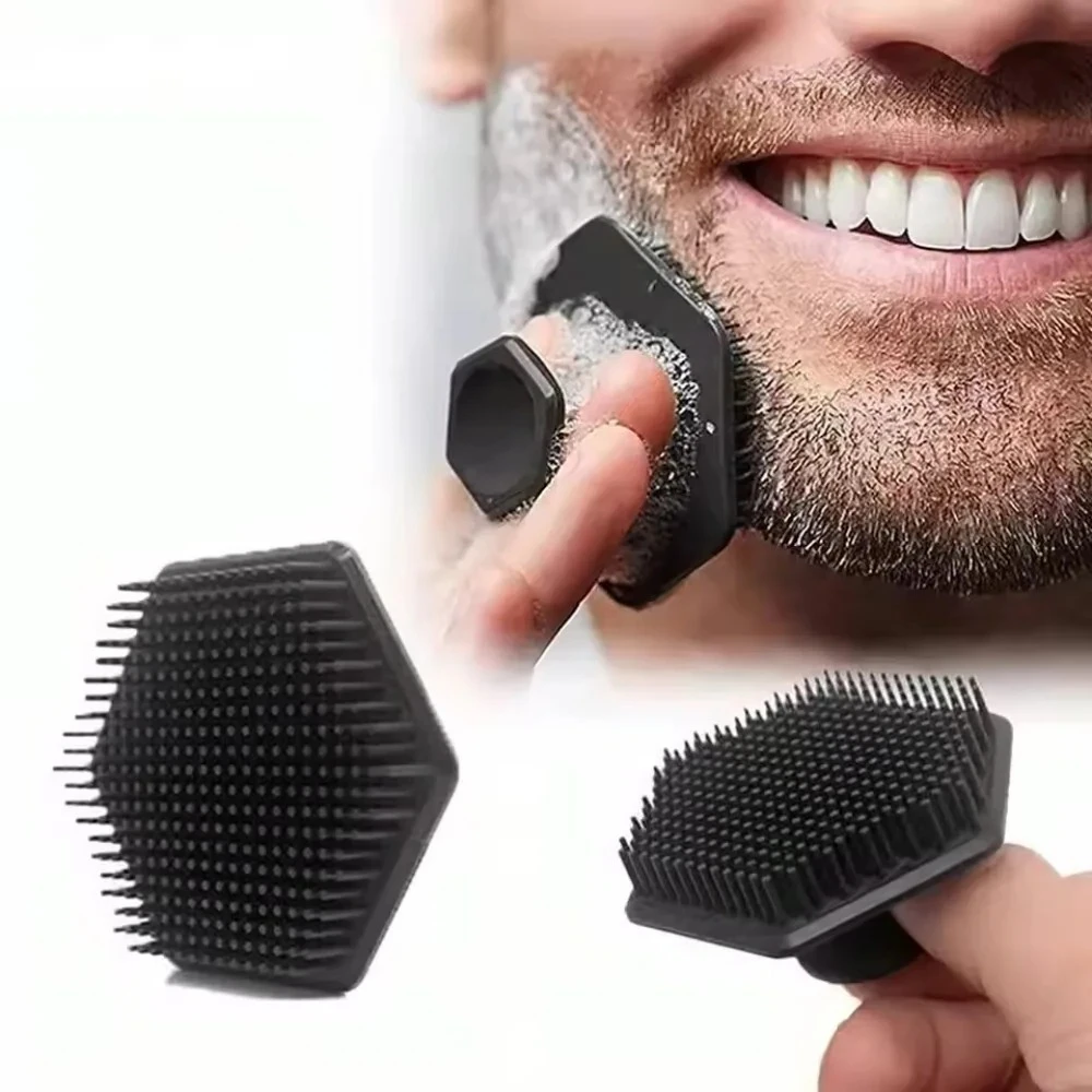 Men'S Grooming Facial - Mini Silicone Face Cleansing Brush for