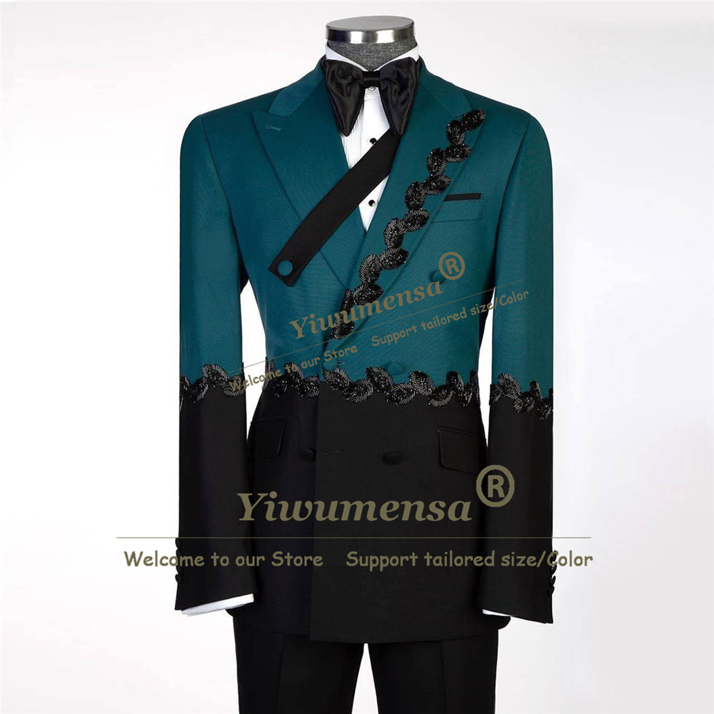 Men'S Grooming Kits - Unique Design Suits Men Spliced Two