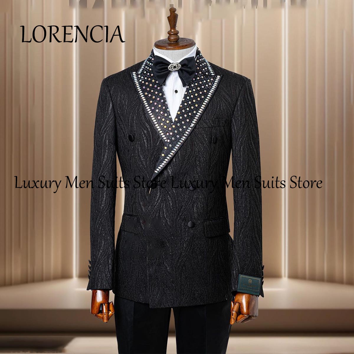Luxury Crystals Beaded Lapel T - Mens Grooming Kit Luxury review and price