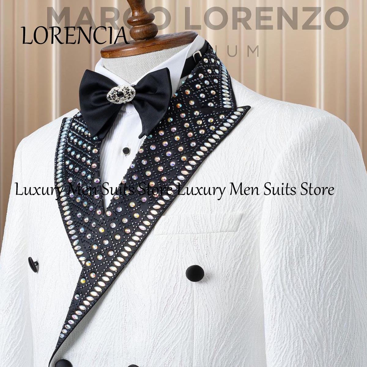 Luxury Crystals Beaded Lapel T - Mens Grooming Kit Luxury review and price
