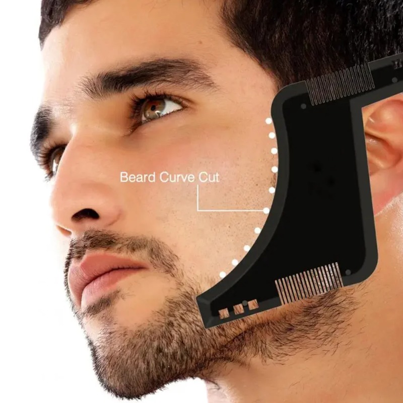 1PC Men Beard Shaping Template - Men'S Grooming Facial review and price